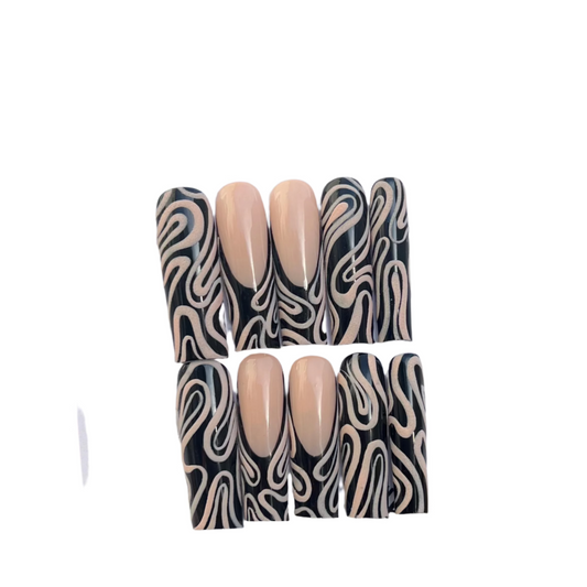 Abstract Press On Nails